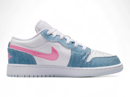 Air Jordan 1 Low Denim – White / Blue / Pink