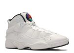 Air Jordan 6 Rings "Paint Splatter" White Black Canyon Gold sneakers