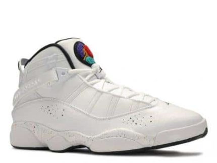 Air Jordan 6 Rings "Paint Splatter" White Black Canyon Gold sneakers