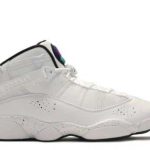 Air Jordan 6 Rings "Paint Splatter" White Black Canyon Gold sneakers