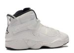 Air Jordan 6 Rings "Paint Splatter" White Black Canyon Gold sneakers