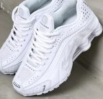 Nike Shox R4 Triple White sneakers