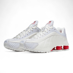 Nike Shox R4 White / University Red sneakers