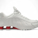 Nike Shox R4 White / University Red sneakers