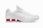 Nike Shox R4 White / University Red sneakers