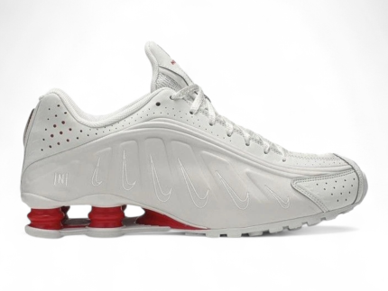 Nike Shox R4 White / University Red sneakers