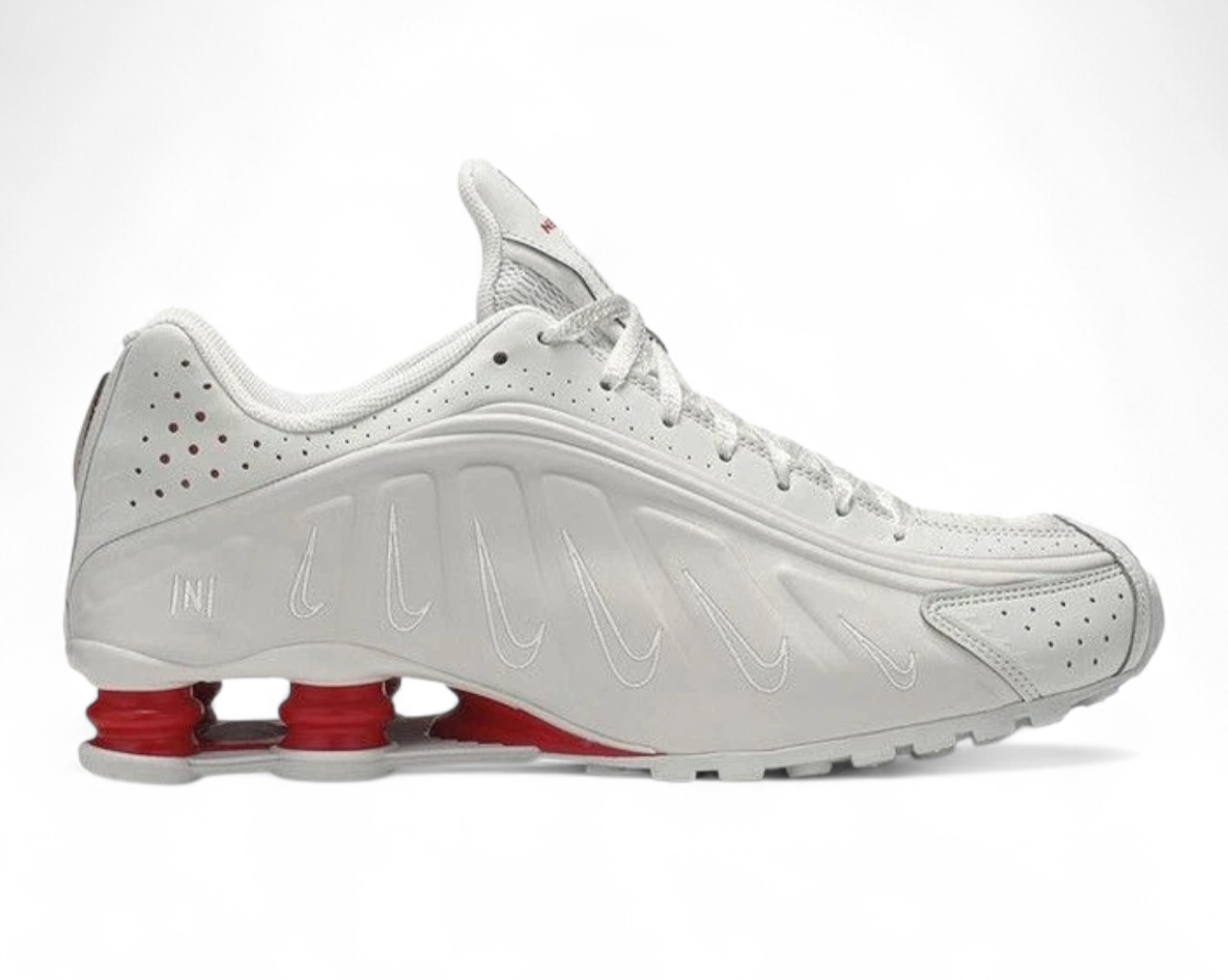 Nike Shox R4 White / University Red sneakers Nike Shox R4 White / University Red sneakers